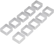 Forme per biscotti in acciaio inossidabile - Set da 10 pezzi - Pre-forniti - Fondant - Forme 3D - Forme per biscotti