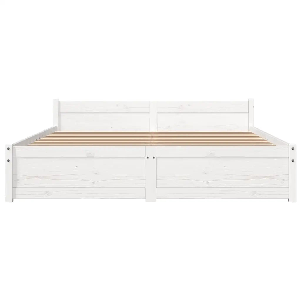 Giroletto Bianco in Legno Massello 135x190 cm 4FT6 Double cod mxl 60351