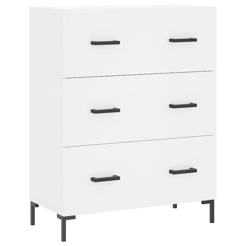 Buffet credenza cassettiera mobiletto mobile contenitore organizer cucina soggiorno salotto alto 69,5 x 34 x 180 cm legno ingegnerizzato bianco 02_0032567