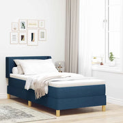 Letto a molle con materasso Blu 200 x 80 cm Tessuto 3341264