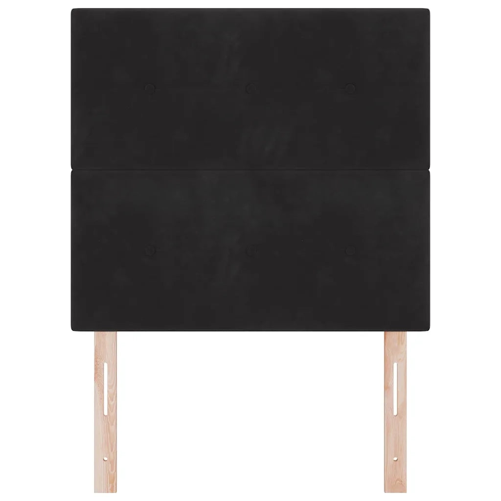 Testiera Nero 80 cm Velluto 3337791