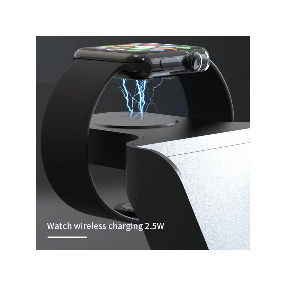 Trade Shop - Stazione Di Ricarica Wireless Magnetica 20w Supporto Per Smartphone Watch Airpods Q-wx500 -
