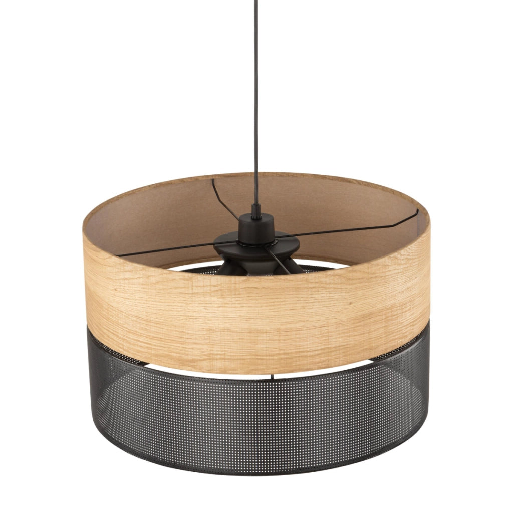 Lampada a sospensione Nicol legno/nero TK-Lighting 50cm