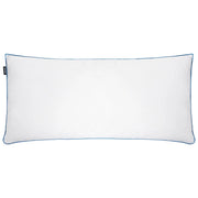 Cuscino basso da letto Rivestimento in cotone premium Imbottitura in piuma e piumino Bianco 40 x 80 cm premium