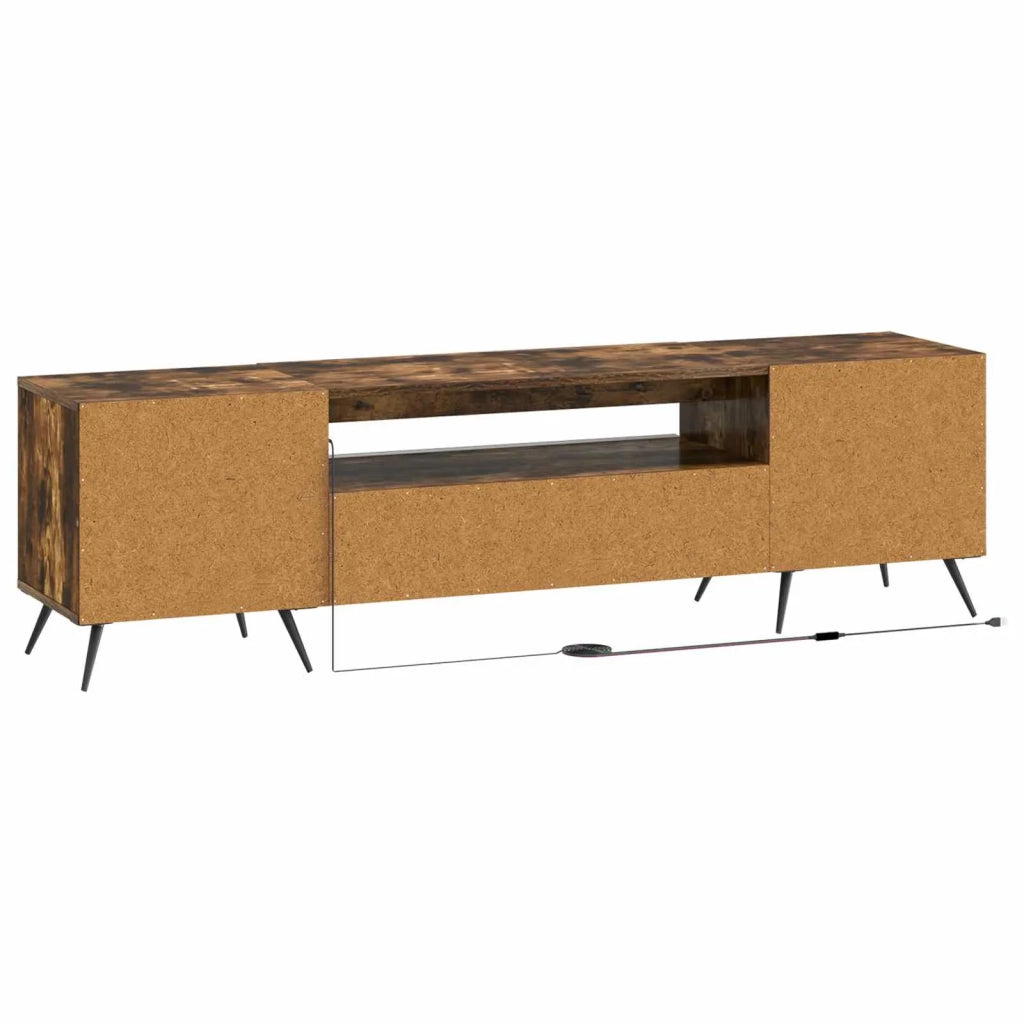 Mobile TV LED Rovere Fumo Legno ingegnerizzato 897570