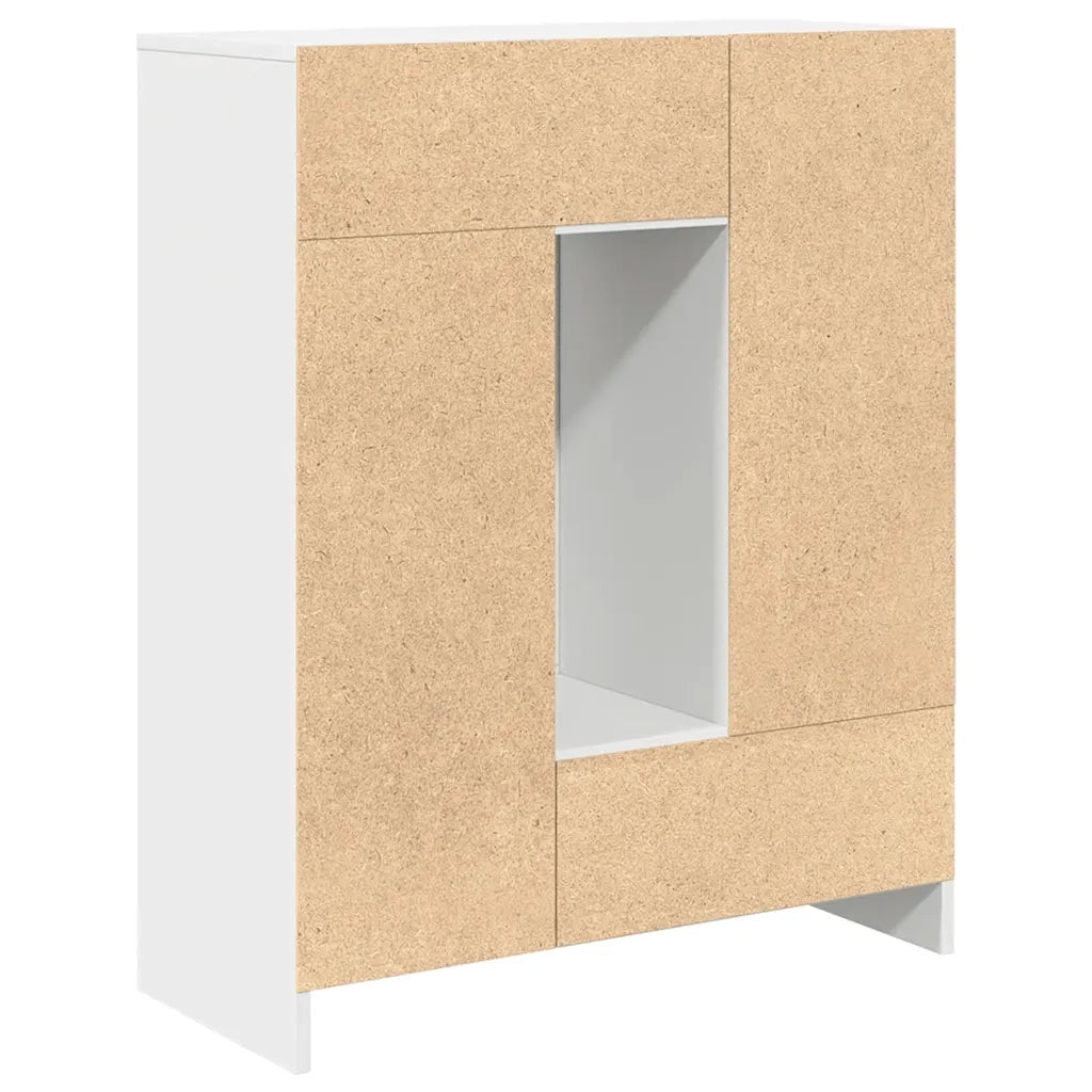 Credenza con Cassetti e Ante Bianco 73x31x90 cm 861850