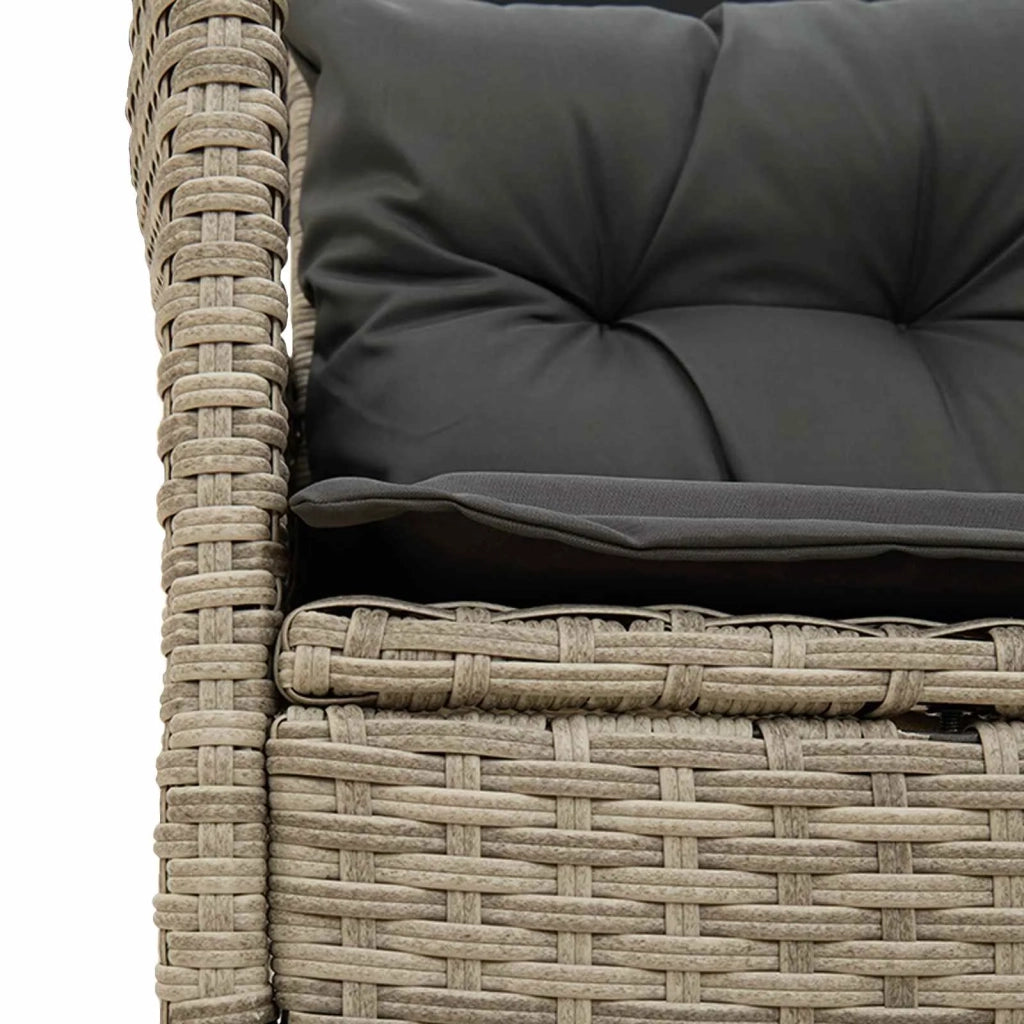 Set Divano da Giardino con cuscino 2 pz | Set Salotto da Giardino polyrattan