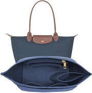 Organizzatore di accessori per portafoglio per borsa a mano Longchamp Le Pliage M (blu scuro, medio)