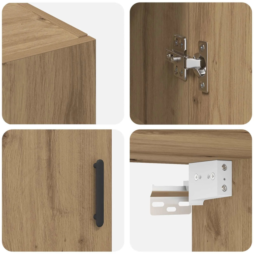 Armadietto a muro Rovere artigianale 69,5 x 34 x 90 cm 879520