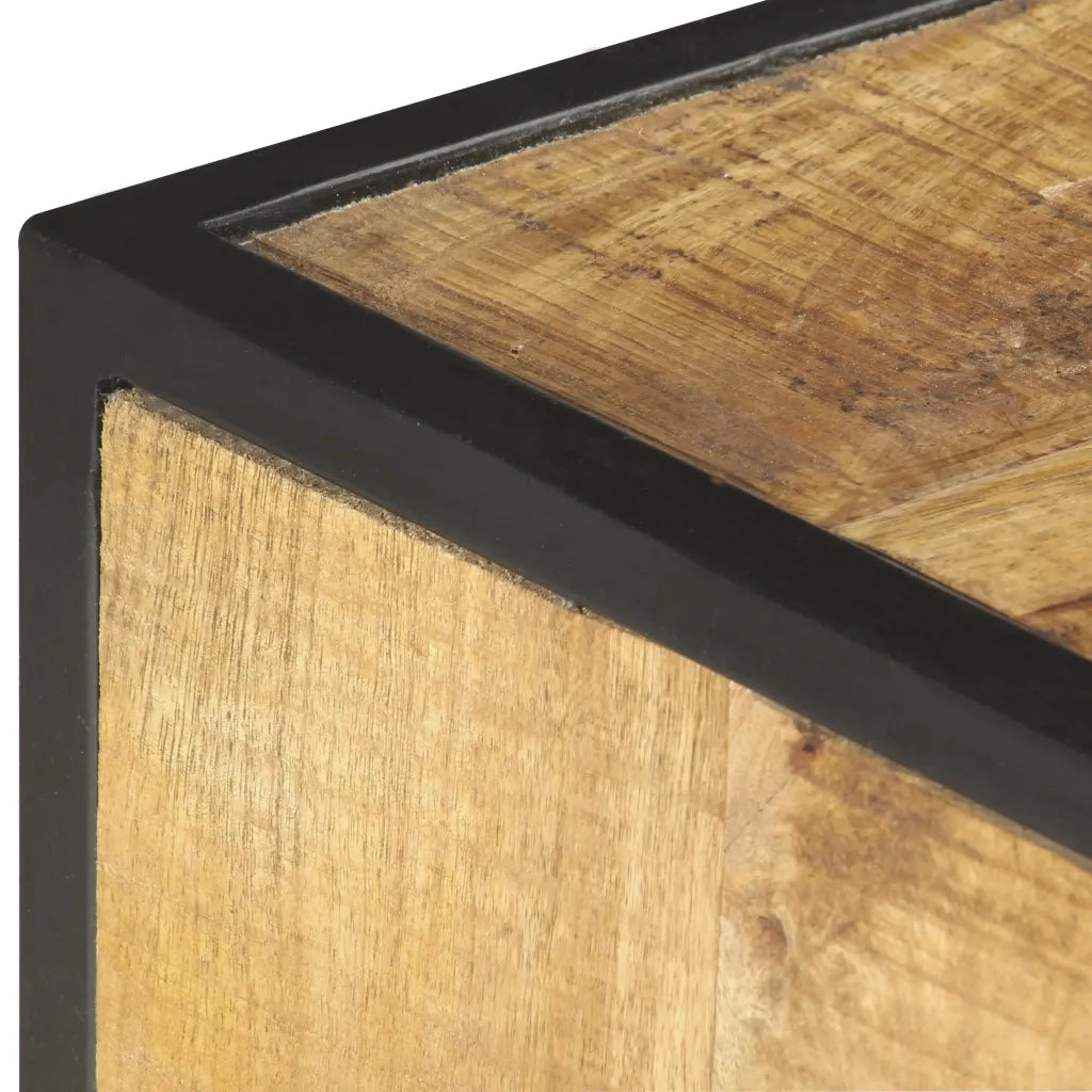 Mobile Porta TV-Credenza per TV 130x30x39 cm in Legno Massello di Mango