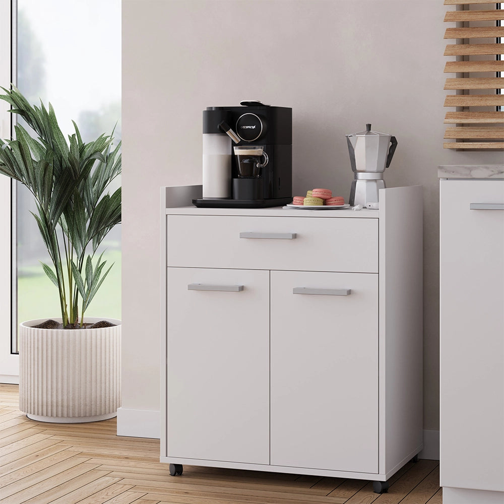 Vicco Contenitore per rotoli Bianco 60 x 40 cm con cassetti