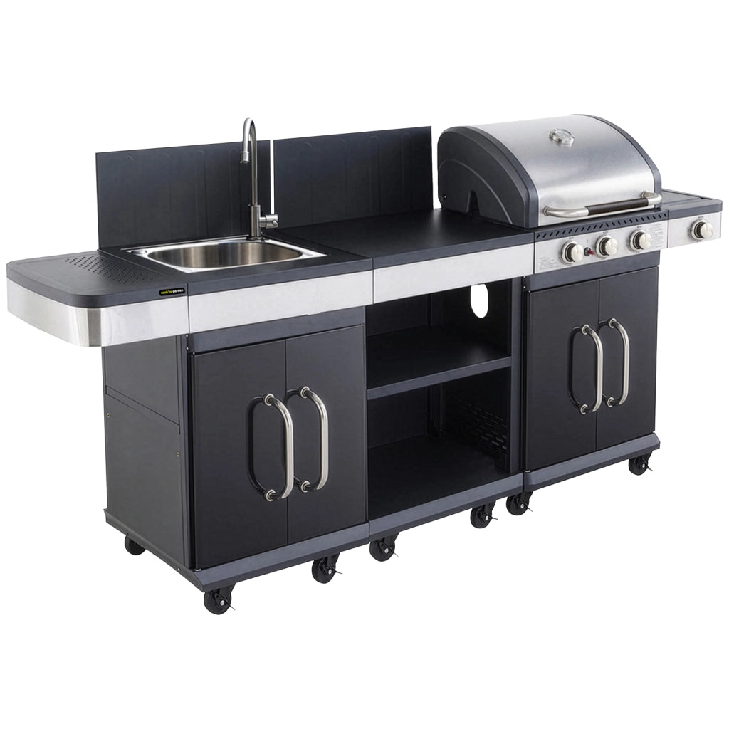 COOK'IN GARDEN - Cucina modulare da esterno FIDGI 3 con copertura