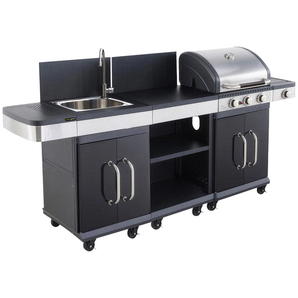 COOK'IN GARDEN - Cucina modulare da esterno FIDGI 3 con copertura