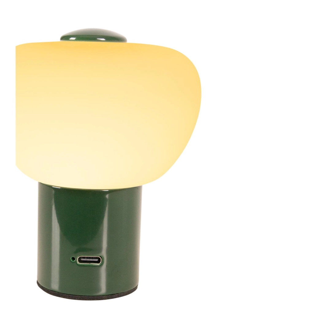 Lampada da tavolo GUSTAV verde vetro LED Lucide