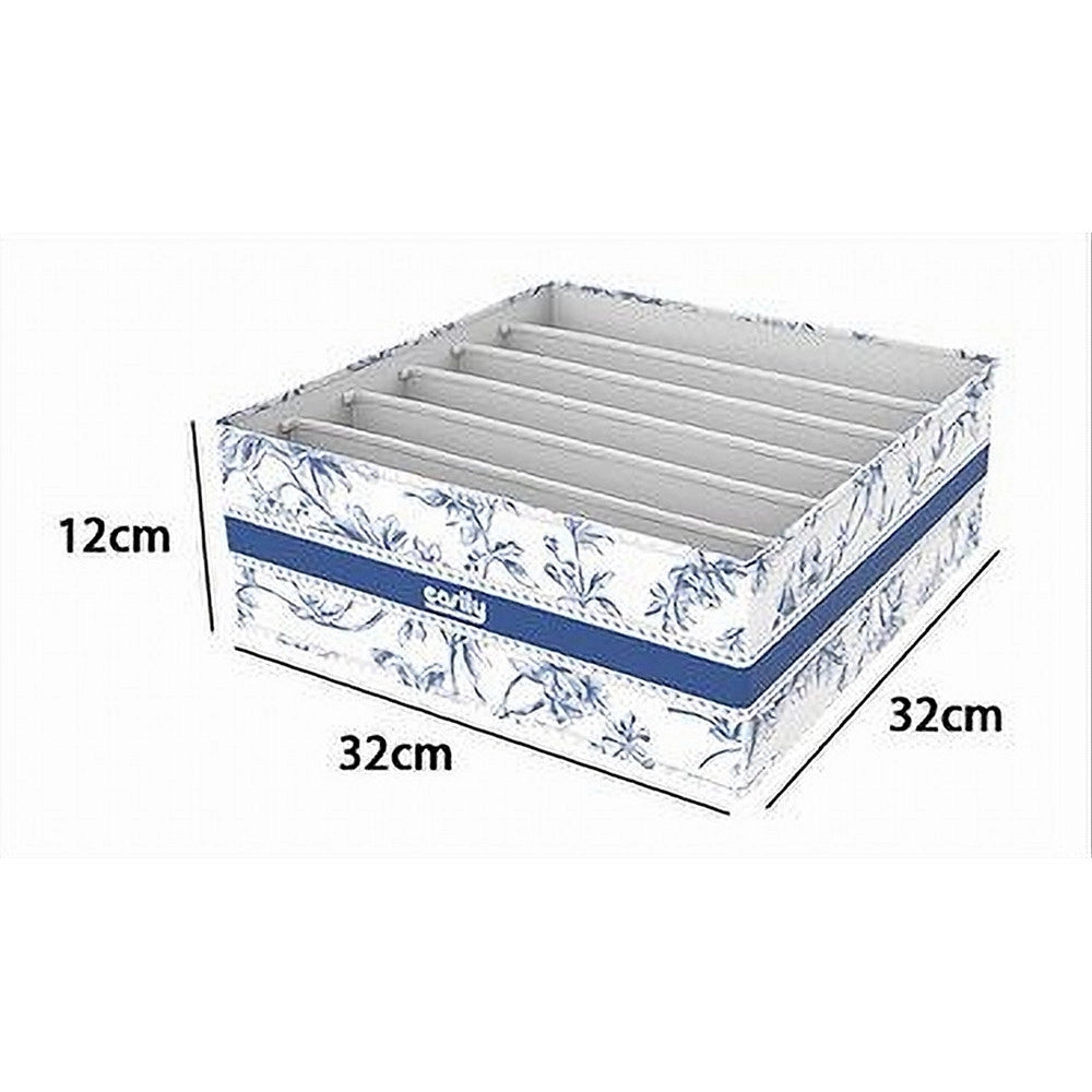Trade Shop - Organizer Per Armadio 6 Scomparti Scatola Salvaspazio 32x32x12 Cm Fantasia 87329 -