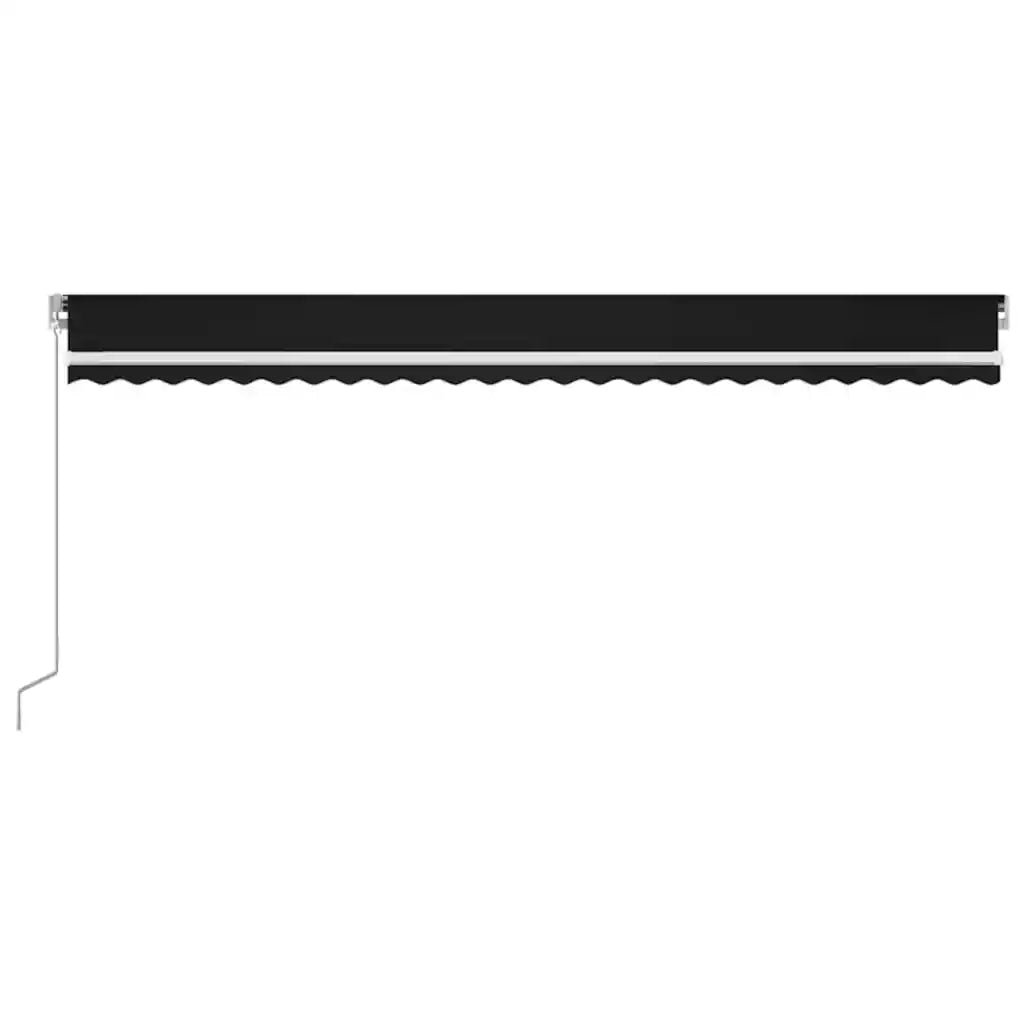 Tenda da Sole Retrattile Manuale con LED 600x300 cm Antracite 3068964