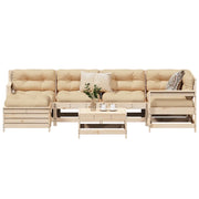 Set Divani da Giardino 7 pz in Legno Massello di Pino 3250956