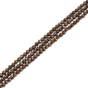 Collana con perle naturali facciate 2mm - 3 fili - per creare gioielli - bracciale/colloana - 175 pezzi/al filo