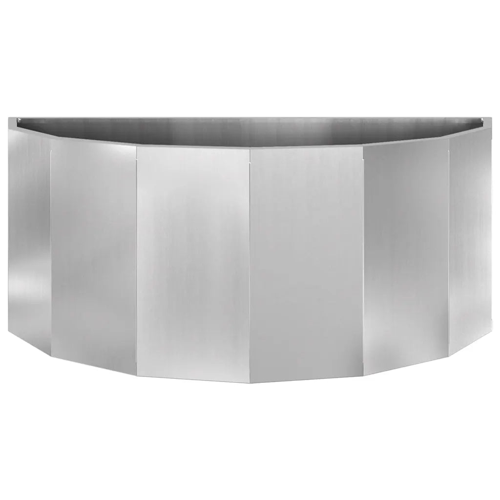 Fioriera | Cassetta per fiori | Vaso Argento 90 x 45 x 35 cm Acciaio zincato