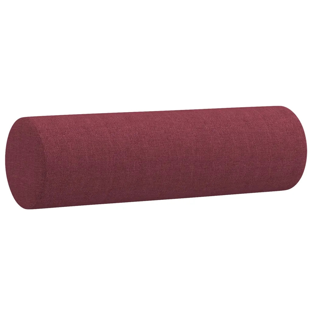 Cuscini Decorativi 2 pz Rosso Vino ?15x50 cm in Tessuto CFW8965396