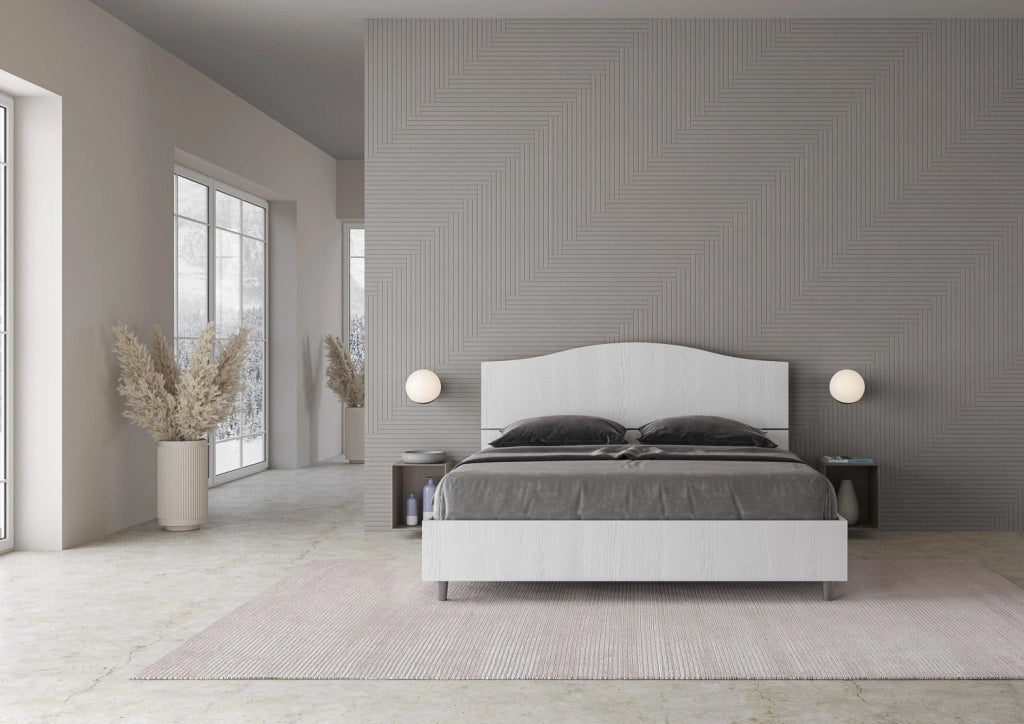Letto matrimoniale senza rete 160x190 quercia Dores