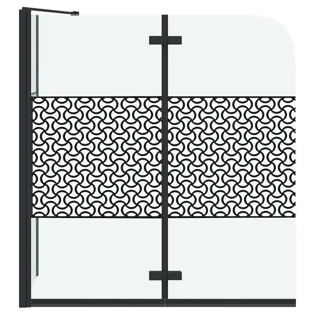 Chiusura per Bagno Geometrico Nero 120 x 67 x 129 cm