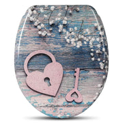 Sedile WC con abbassamento automatico chiave a forma di cuore 19_0000733