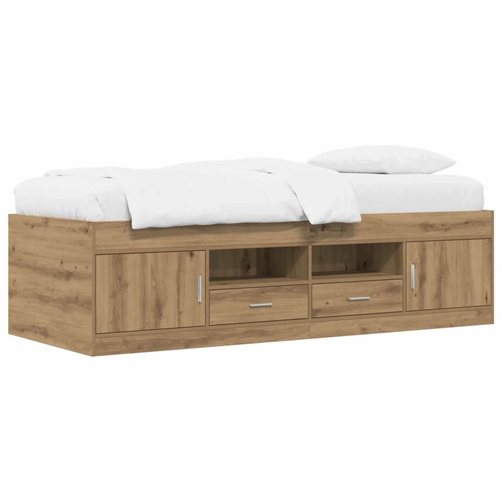 Telaio del letto con storage Rovere Artigianale 80 x 200 cm 3429500