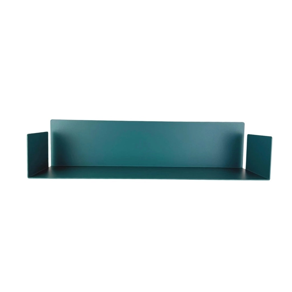 ZOI LINE180 Mensola 50 cm in Acciaio Verniciato 1,5 mm con Schiena 12 cm – Ripiano da Parete Moderno per Cucina, Bagno, Ingresso e Soggiorno Colore Mensole: Verde Petrolio