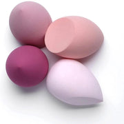Set di 4 spugne per trucco in 4 colori per fondotinta liquida, powder, crema e crema solare con fodero per spugna