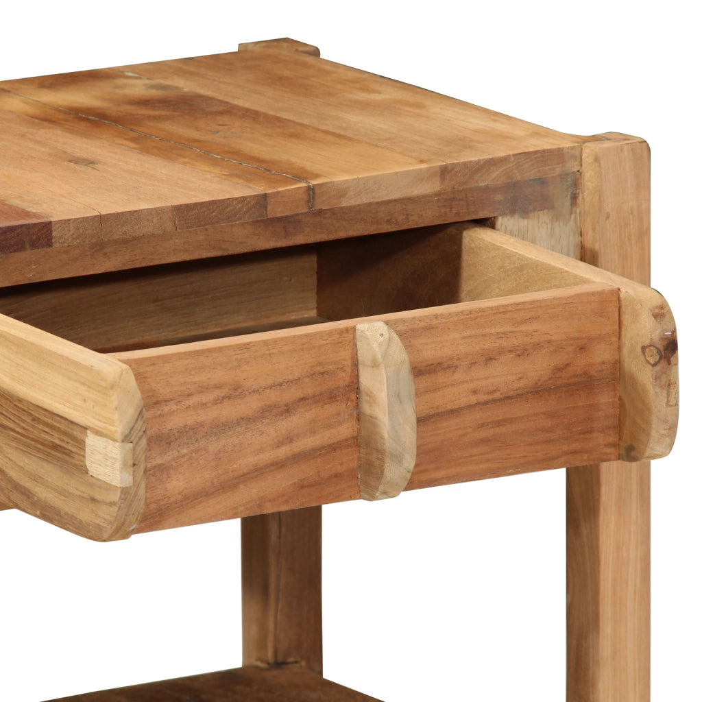 Tavolino 43x32x46 cm Legno Massello Recuperato