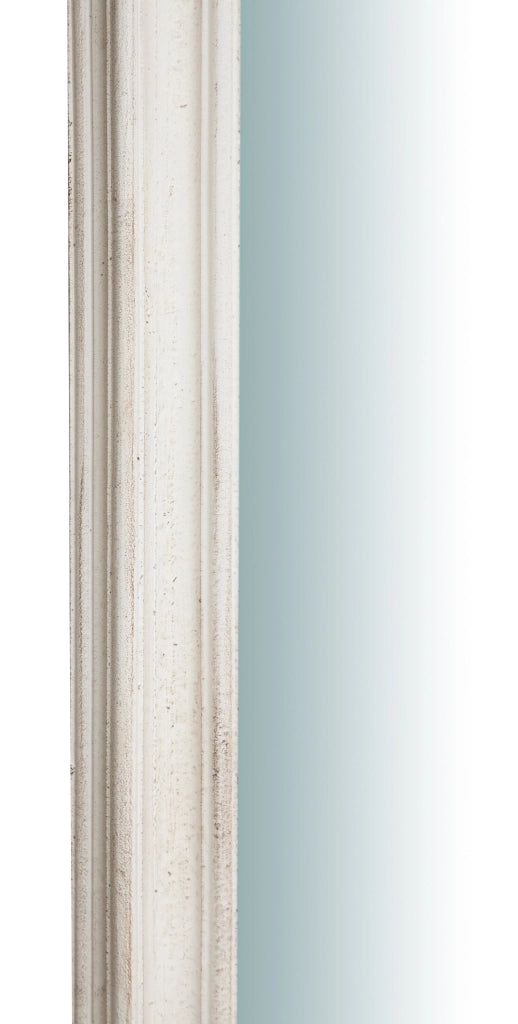 Biscottini SPECCHIERA DA PARETE VERTICALE/ORIZZONTALE IN LEGNO FINITURA BIANCO ANTICATO L64XPR5XH89 CM MADE IN ITALY