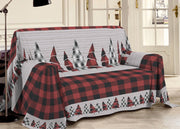 Telo Arredo Multiuso Linea Pensieri Delicati In Cotone Disegno Canada - Singolo - Rosso