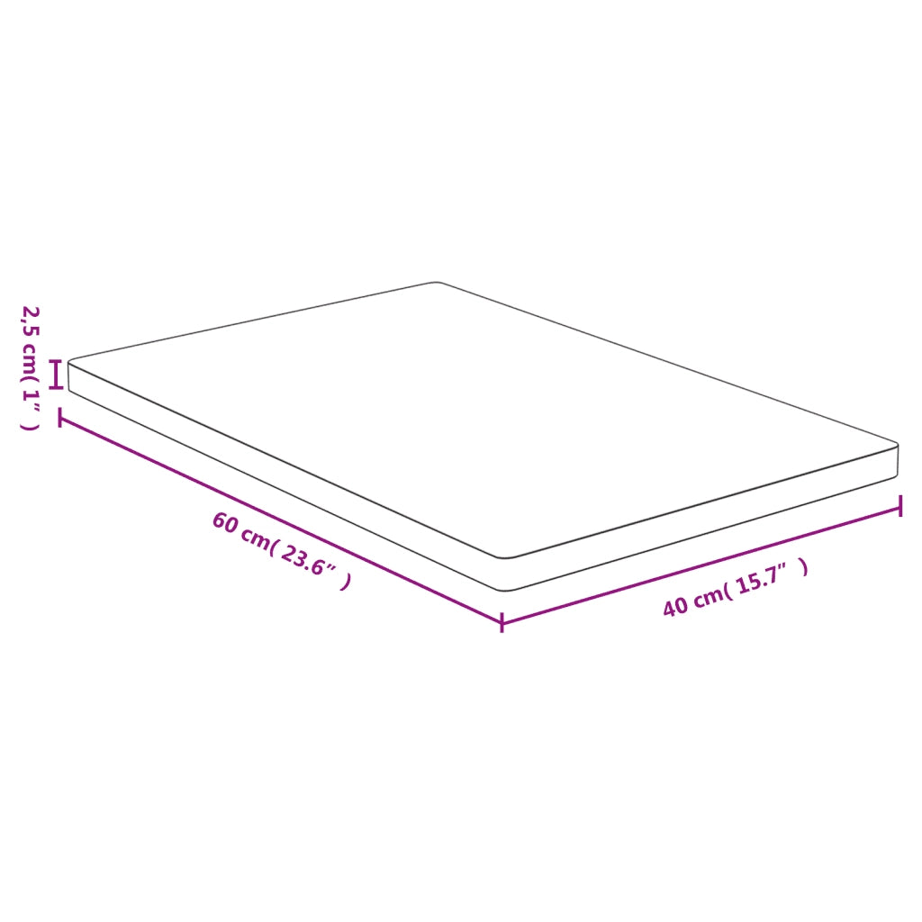 Dessus de table 40x60x2,5 cm bambou