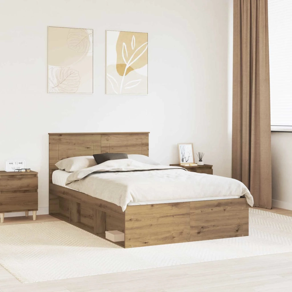 Struttura del letto Rovere Artigianale 120 x 190 cm 3407903