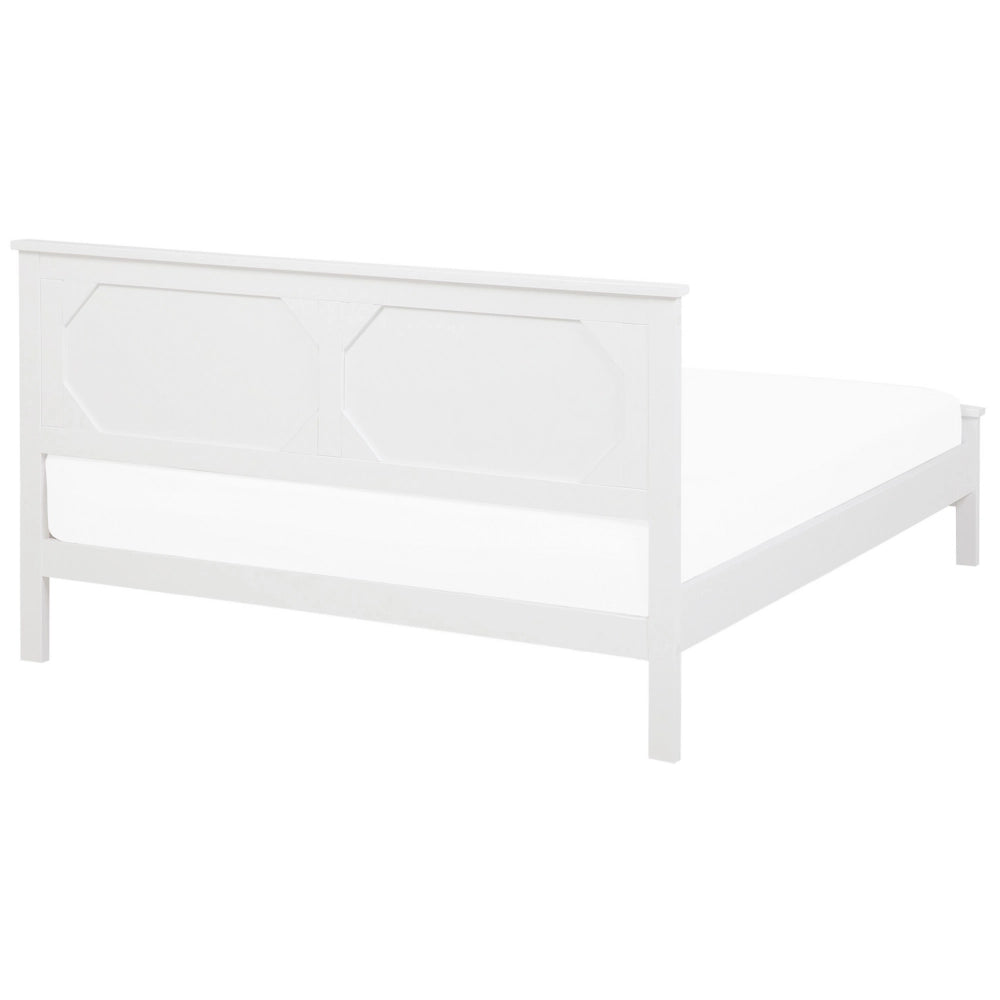 Letto in legno di pino bianco 180 x 200 cm in stile scandinavo