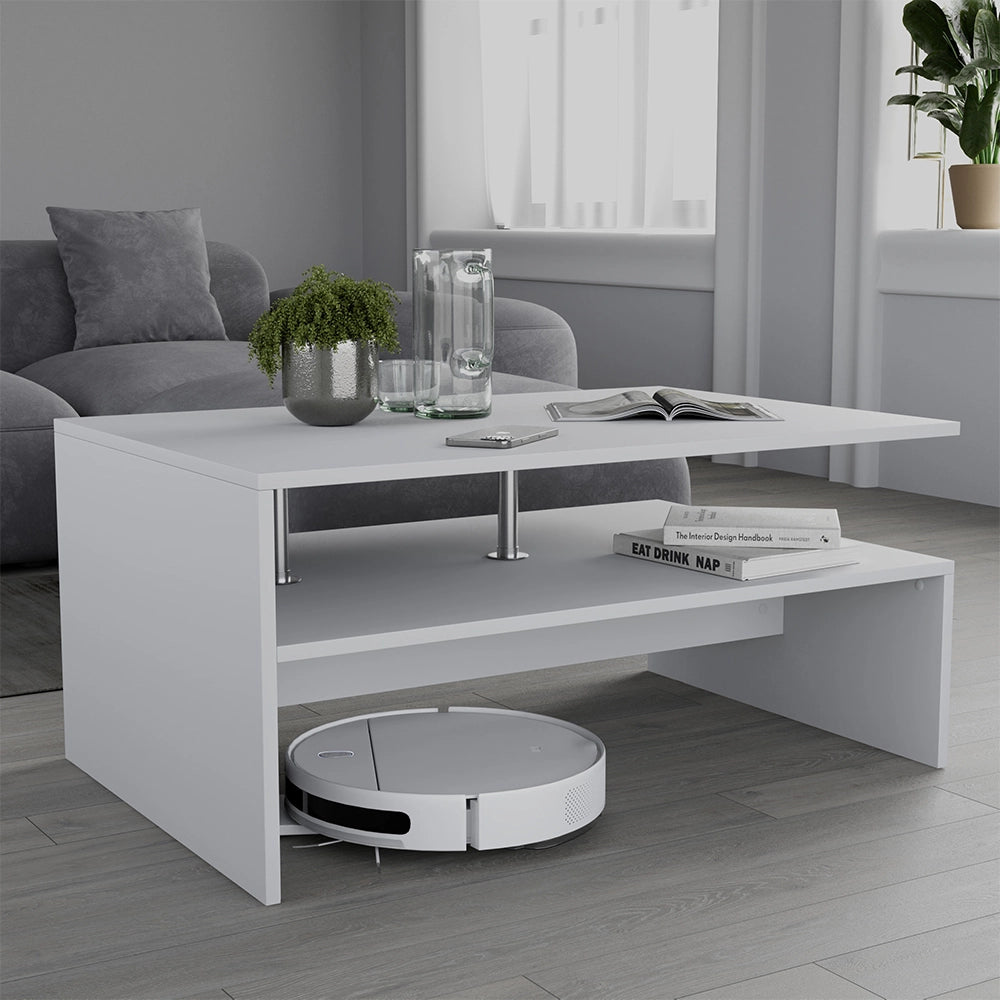 Vicco Tavolino da salotto Bianco 90 x 52.6 cm