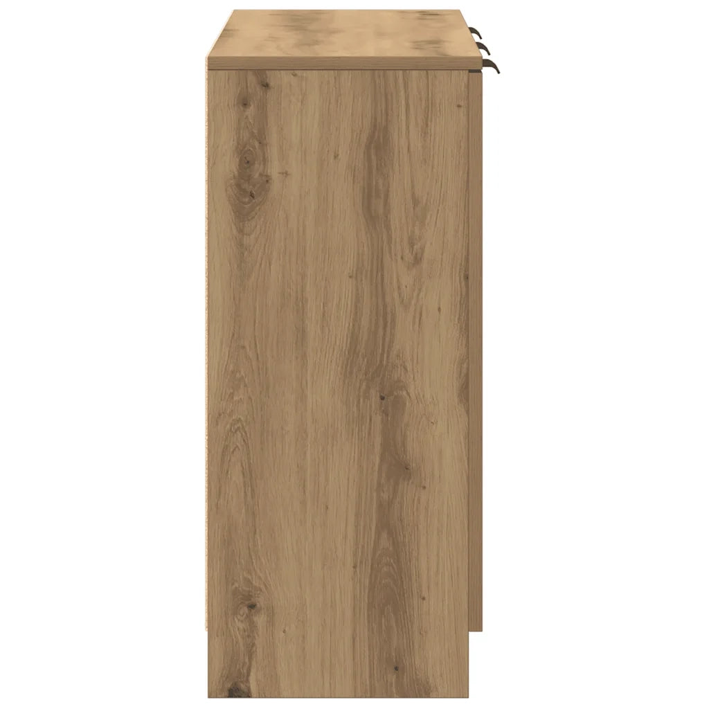 Credenza Rovere Artigianale 90,5x30x70 cm in Legno Multistrato 856843