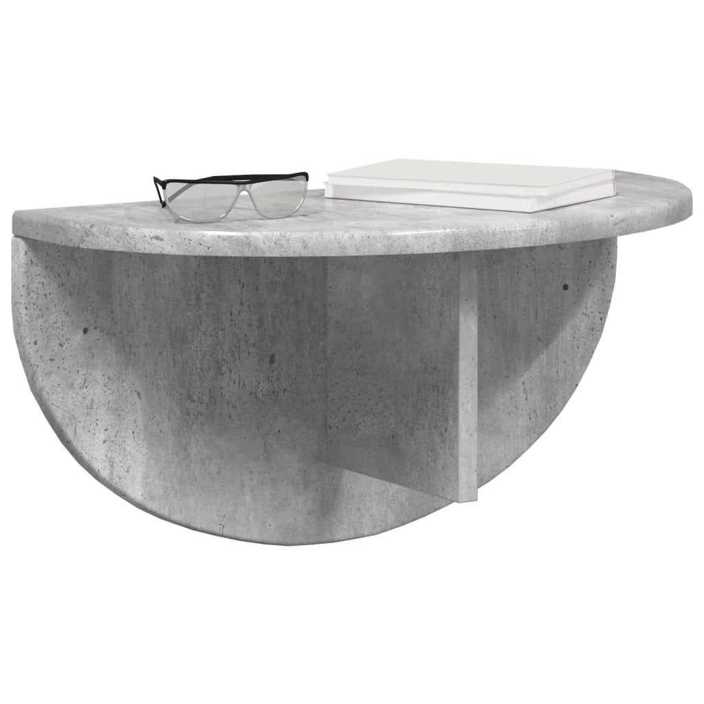 Scaffale da parete A parete Grigio cemento 48 x 24 x 24 cm 891434