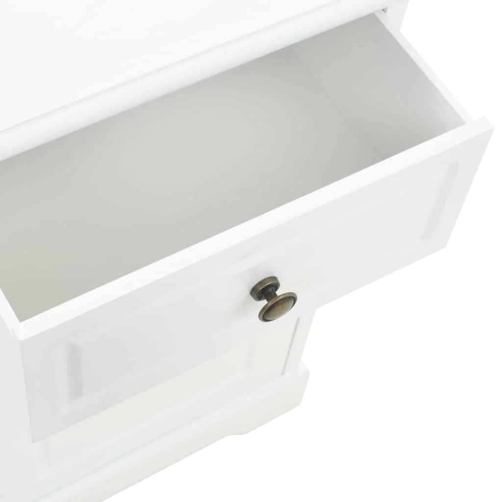Comodino cassettiera mobile per camera da letto MDF e legno di pino 35 x 32 x 59 cm 1402072