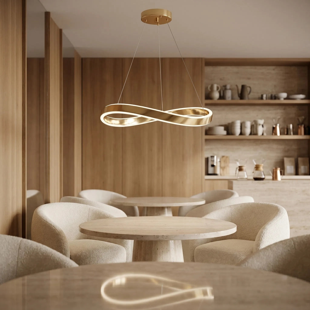 Lampada A Sospensione Da Soffitto Swe068-cp 80cm Gold