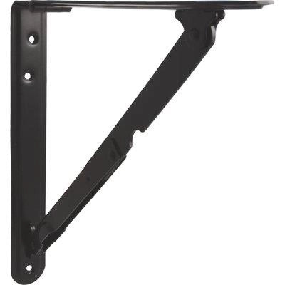 REGGIMENSOLA PIEGHEVOLE - ACCIAIO VERNICIATO NERO MM 400X400- 2 pezzi