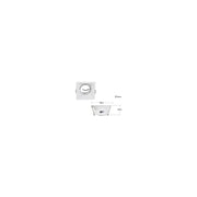 Trade Shop - Porta Faretto Incasso Supporto Faretto Orientabile Quadrato Gu10 Foro 82 Mm P14 - Bianco