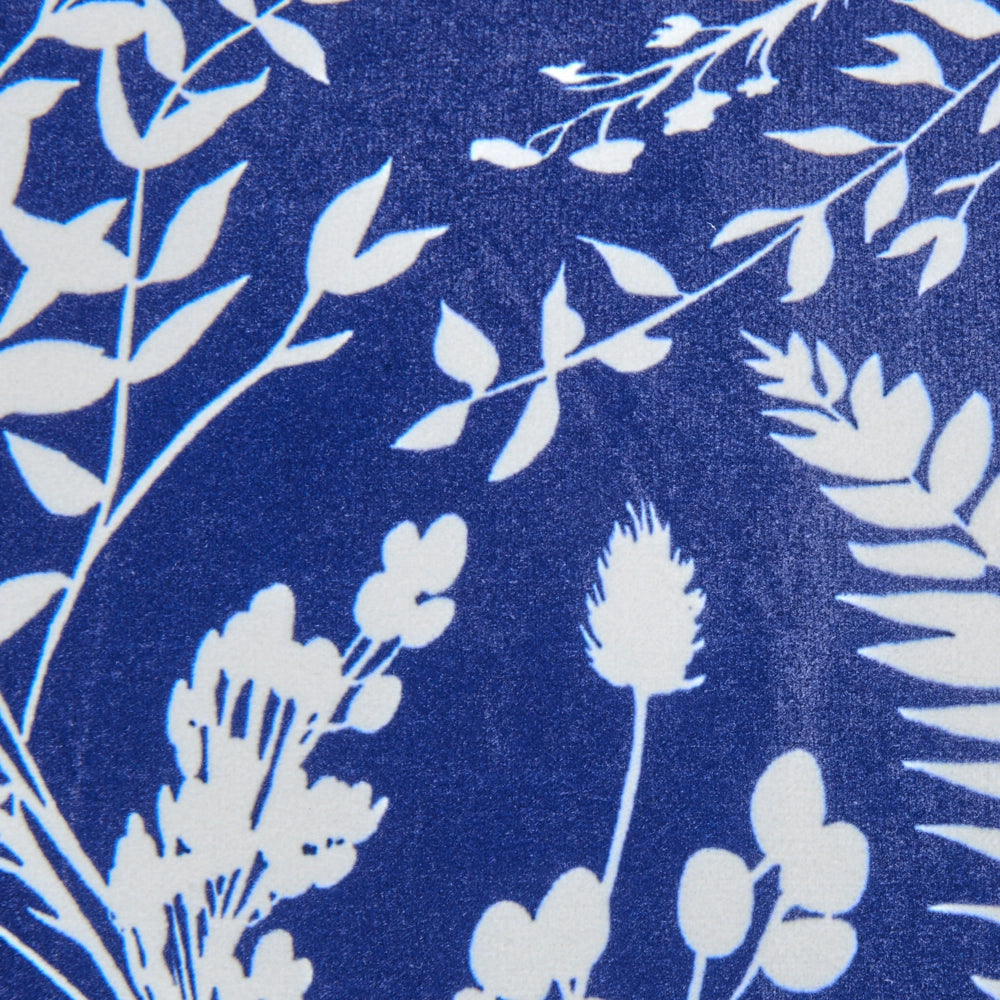 Set di 2 cuscini da esterno Accessori da giardino Motivo vegetale 45 x 45 cm Blu