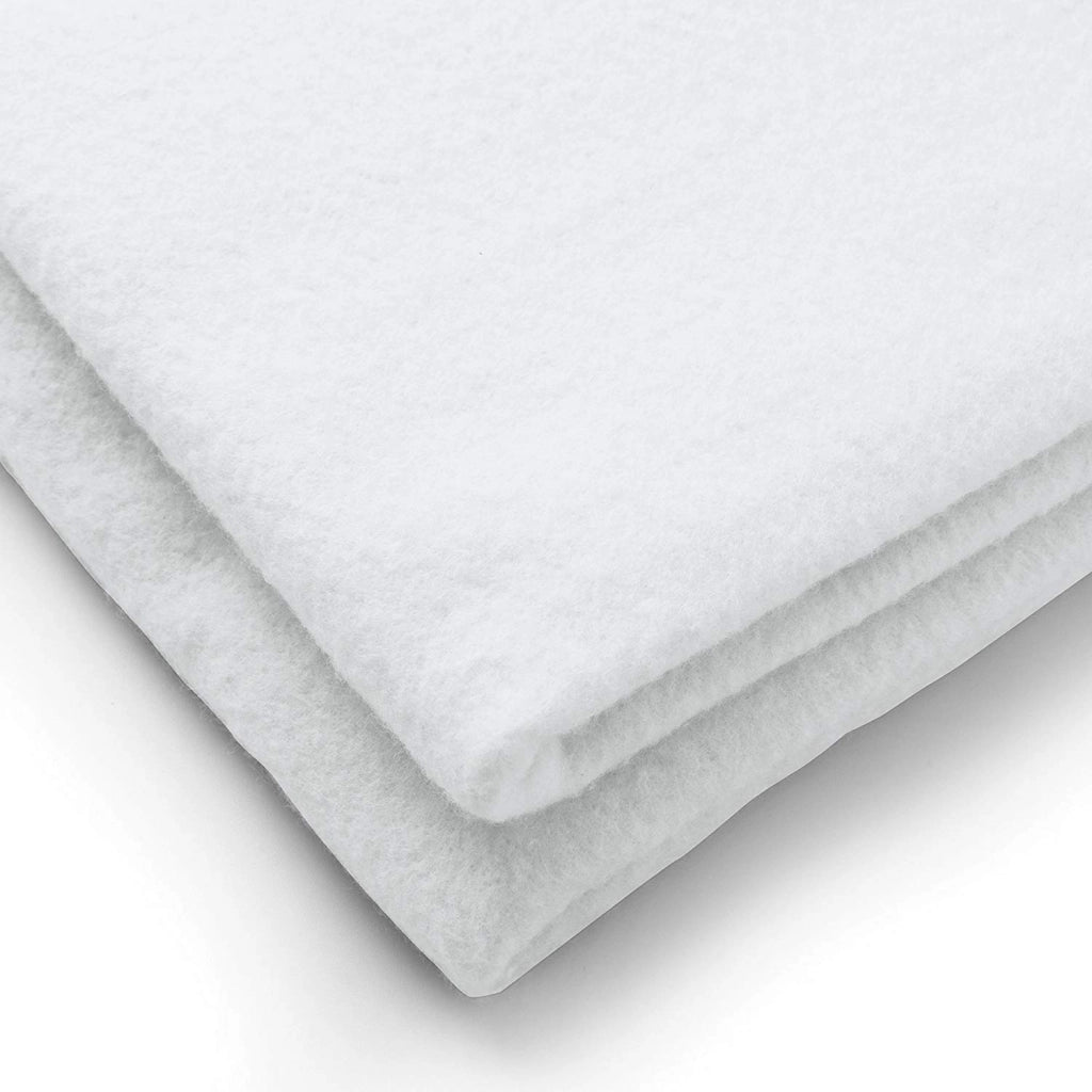 Copritavolo Mollettone SalvaTavolo SottoTovaglia Protezione Macchie Feltro Bianco Elastico Sul Bordo Made In Italy - 80x80 - Bianco