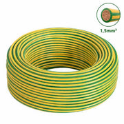 EcoPrice Cavo Unipolare FS17 D1.5mmxL100m Matassa Giallo/Verde