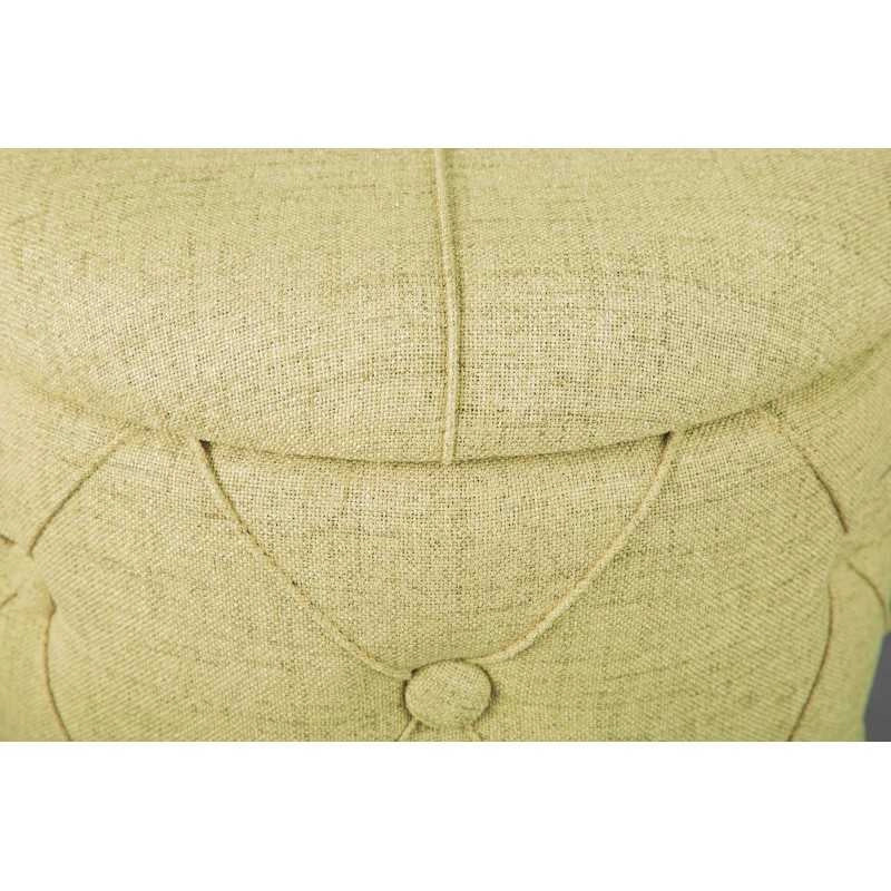 Pouf contenitore Inter Link in tessuto giallo dim. l.34xp.34xh.40 cm