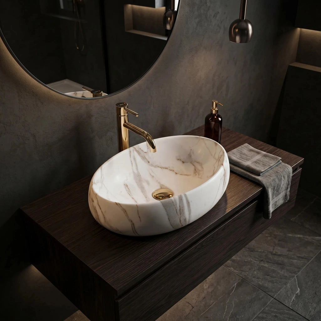 Lavabo Da Appoggio Rea Linda Lava Mat