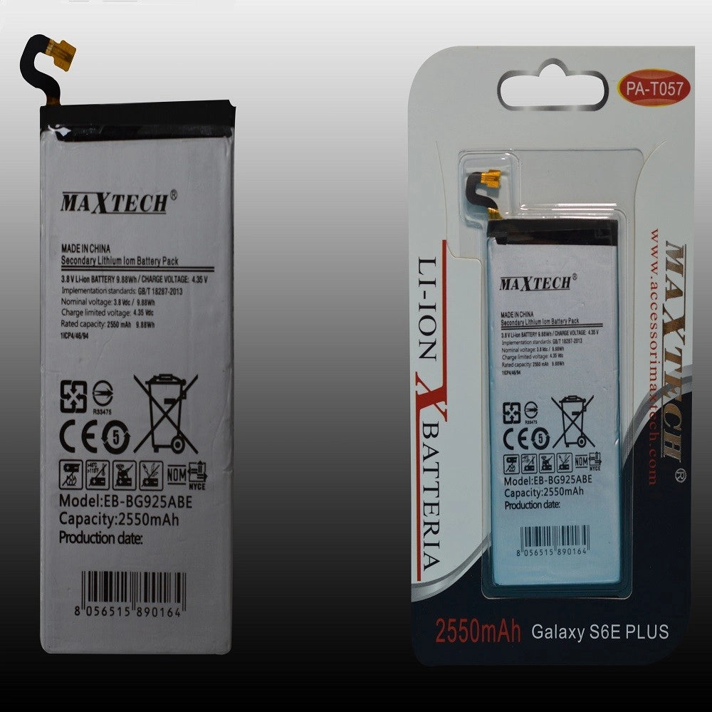 Trade Shop - Batteria Compatibile Per Samsung Galaxy S6e Plus A Litio Maxtech 2550mah Pa-t057 -