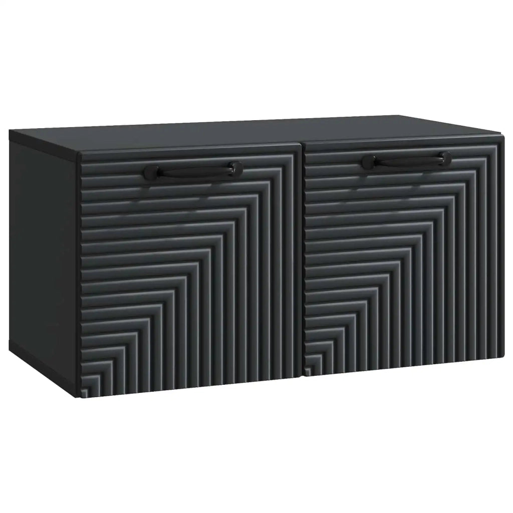 Mobile Porta TV da Muro Nero 59,5 x 31 x 30 cm